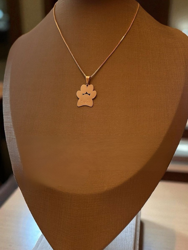 Gargantilha Patinha Pet ( Até 2 nomes )